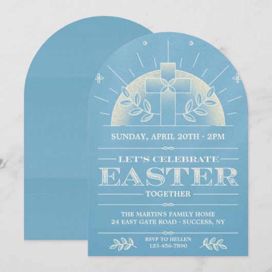 Pasen samen kaart (Voorkant / Achterkant)