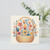 Pasen Scandinavische folkmand eieren kunst (Staand voorkant)