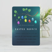 Pasen Schattige Eieren Uitnodiging (Staand voorkant)