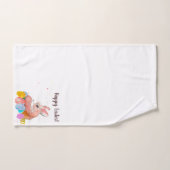 Pasen Schattige Konijnenkonijn Waterverf Eierschoo Bad Handdoek (Handdoek)