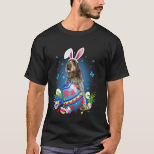 Pasen Schattige Wirehaired Pointing Griffon Hond L T-shirt