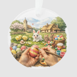 Pasen Schilder Scène Ornament