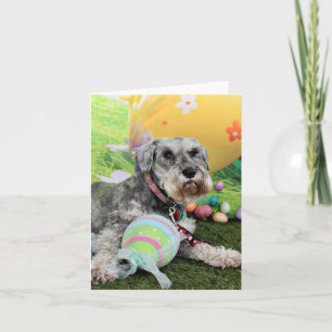 Pasen - Schnauzer - Fergie Feestdagen Kaart