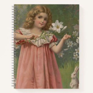 Pasen Schoonheden, Vintage Illustratie, 1898 Notitieboek