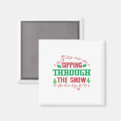 Pasen schrijven over sneeuw magneet (Voorkant / Achterkant)