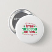 Pasen schrijven over sneeuw ronde button 5,7 cm (Voorkant /achterkant)