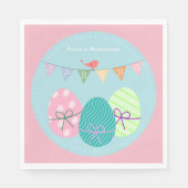 Pasen servetten persoonlijk leuk eieren (Voorkant)