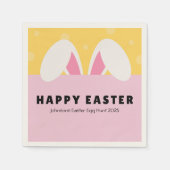 Pasen servetten Spring Dinner Decor Paashaas (Voorkant)