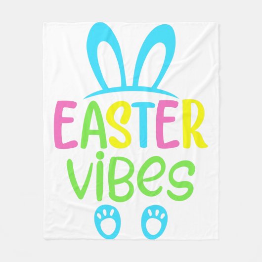 Pasen Sfeer Pastel Fleece Deken (Voorkant)