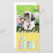 Pasen - Shih Tzu - Sophie Feestdagenkaart (Voorkant / Achterkant)