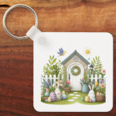 Pasen Sleutelhanger Konijn & Ei Lente Cadeau Sleut (Voorkant)