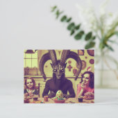 Pasen  Snoep Avondmaal Horror Film Scène Briefkaart (Staand voorkant)