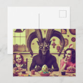 Pasen  Snoep Avondmaal Horror Film Scène Briefkaart (Voorkant / Achterkant)