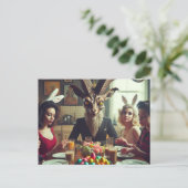 Pasen Snoep Diner Horror Briefkaart (Staand voorkant)