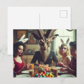 Pasen Snoep Diner Horror Briefkaart (Voorkant / Achterkant)