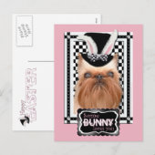 Pasen - Some Bunny Loves You - Brussels Griffon Feestdagenkaart (Voorkant / Achterkant)