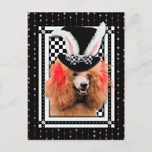 Pasen - Some Bunny Loves You - Poedel - Rood Feestdagenkaart (Voorkant)