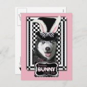 Pasen - Sommige konijn houdt van je - Husky Feestdagenkaart (Voorkant / Achterkant)