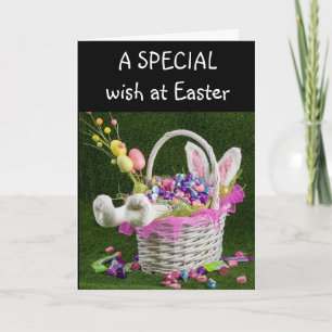 "PASEN" SPECIAL *DOCHTER*  VAN EEN SPECIALE KONIJN KAART
