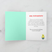 Pasen Speciale Moeder Geel Roze Blauwe Kuikens Feestdagen Kaart (Binnen)