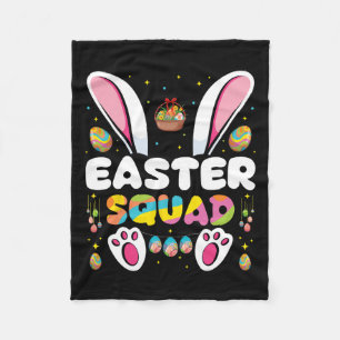 Pasen Squad Ei Jagen Bunny Groep Matching Fleece Deken