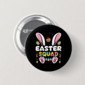 Pasen Squad Ei Jagen Bunny Groep Matching Ronde Button 5,7 Cm (Voorkant /achterkant)