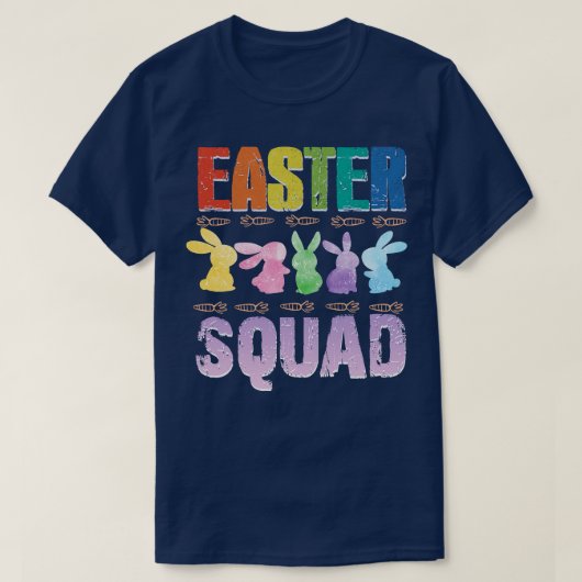 Pasen Squad Schattige konijntje Pasen T-shirt (Design voorkant)