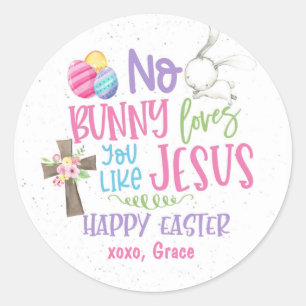 Pasen sticker, Christelijke Religieuze Pasen stick Ronde Sticker