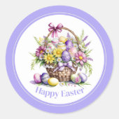 Pasen Stickers Bloemenmand (Voorkant)