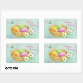 Pasen Stickers gekleurde eieren in nesten (Vel)