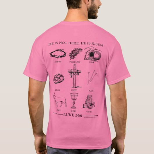 Pasen Symbolen T-shirt (Achterkant)