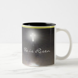 Pasen T-shirts en geschenken Tweekleurige Koffiemok