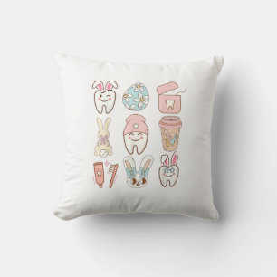 Pasen Tandartsassistent Tandarts Konijn T-Shirt Kussen