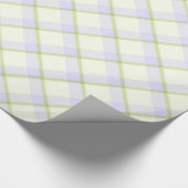 Pasen Tartan Elegant Cadeaupapier (Hoek)