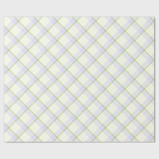 Pasen Tartan Elegant Cadeaupapier (Vlak)