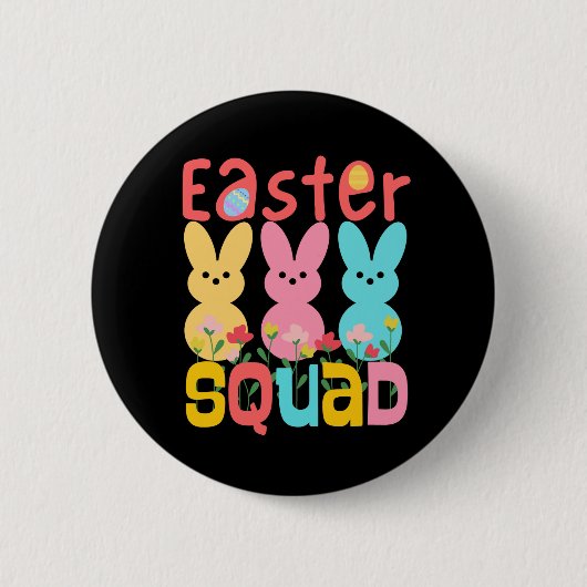 Pasen Team Ronde Button 5,7 Cm (Voorkant)