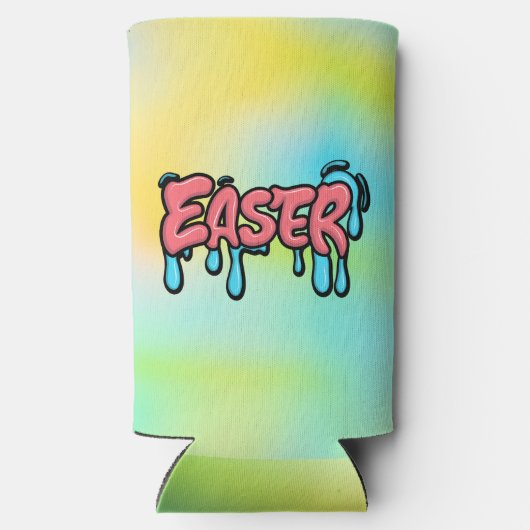 Pasen tekst sublimatie-61424 seltzer blikjeskoeler (Achterkant)