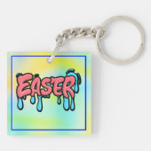 Pasen tekst sublimatie-61424 sleutelhanger (Achterkant)