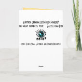 Pasen Tiger Lily gepersonaliseerd Feestdagen Kaart (Achterkant)