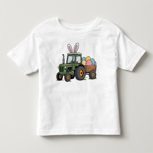 Pasen Tractor  Kinder Shirts (Voorkant)