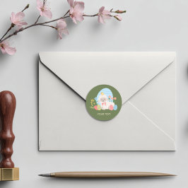 Pasen Tuin Lam Klassieke Ronde Sticker