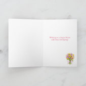 Pasen Tulip Bouquet heldere en mooie Kaart (Binnen)