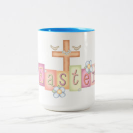 Pasen Tweekleurige Koffiemok