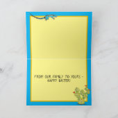 Pasen uit de Zuidoost-West-Rabbit Quail woestijn Feestdagen Kaart (Binnen)