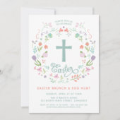 Pasen uitnodigen - Religieuze, feestelijke uitnodi Kaart (Voorkant)