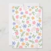 Pasen Uitnodiging Leuke Konijn voor brunch (Achterkant)