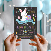 Pasen uitnodiging, Paasei Ei Hunt Party Kaart