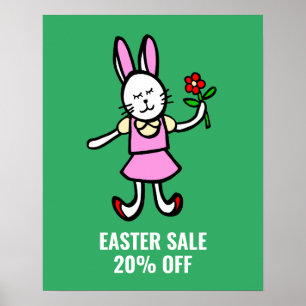 Pasen Uitverkoop Bord, Personaliseer Uw Tekst Win Poster