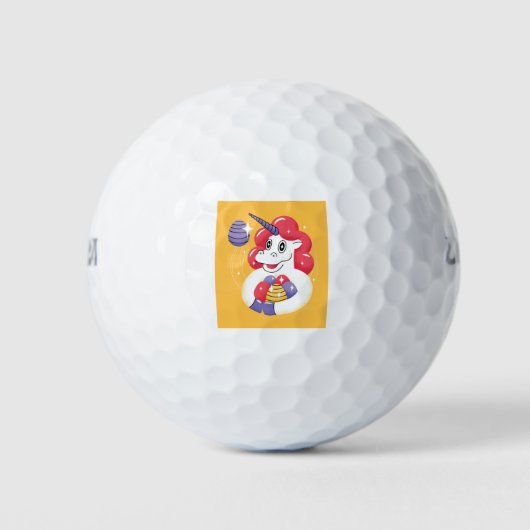 Pasen Unicorn Golfballen (Voorkant)