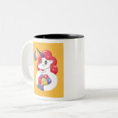 Pasen Unicorn Tweekleurige Koffiemok (Voorkant links)